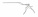 Байонетный нейрохирургические кусачки Kerrison из 2 частей, 23 см, 2 мм